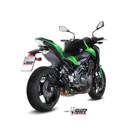 KAWASAKI Z900 2017 - 2019 DOUBLE GUN BLACK MIVV KAWASAKI Z900 2017 - 2019 DOUBLE GUN BLACK MIVV